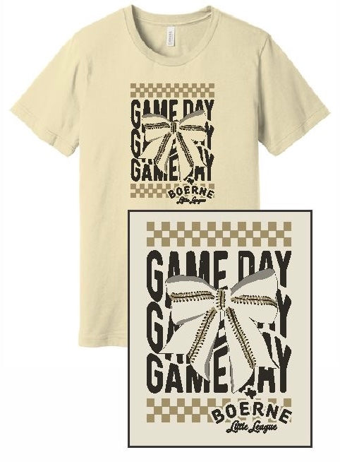 Baseball Game Day Bow Shirt