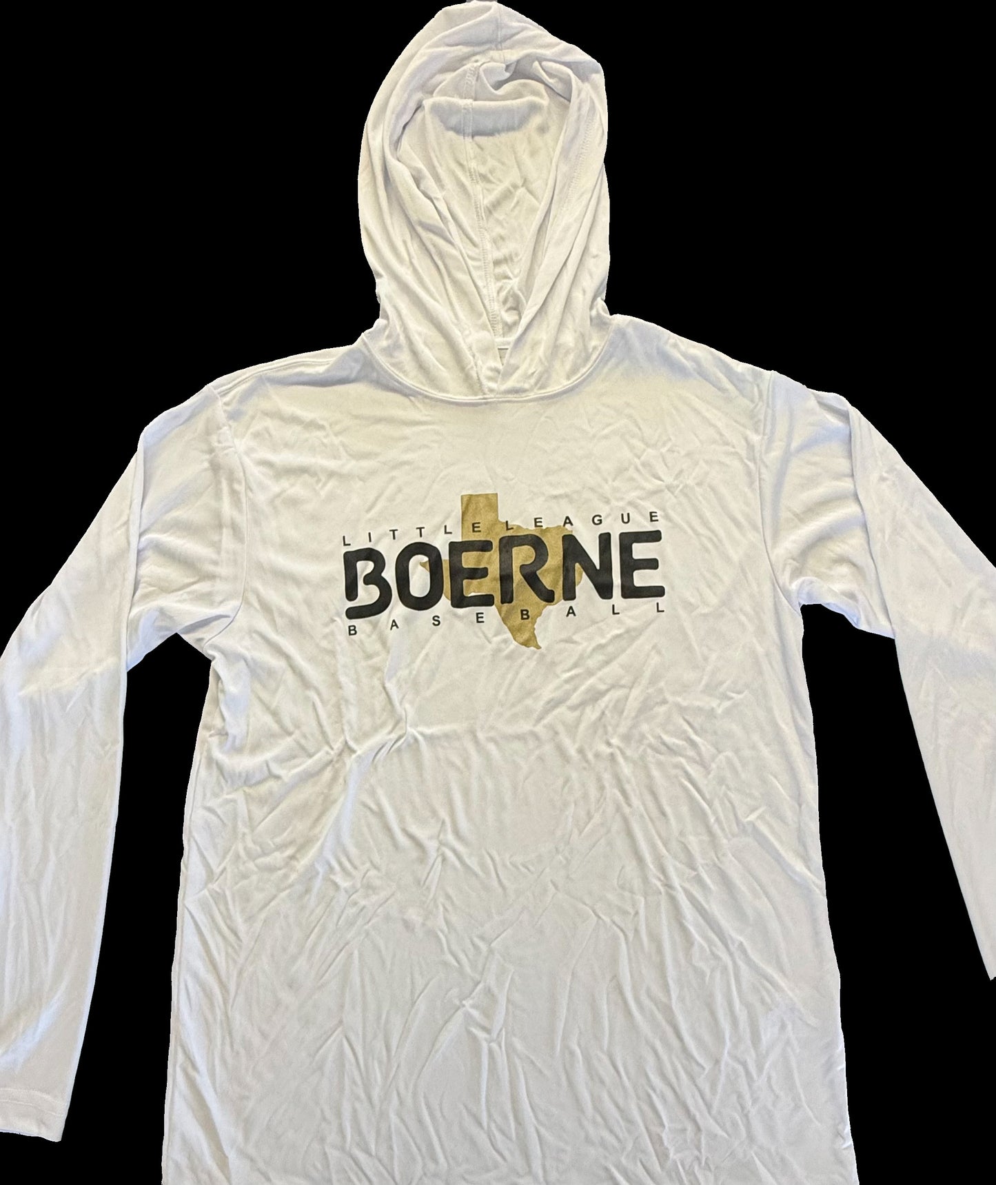 Baseball Long-Sleeve Performance Hoodie (White)