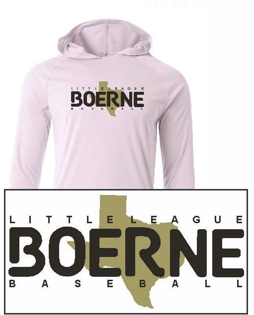 Baseball Long-Sleeve Performance Hoodie (White)