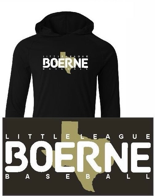 Baseball Long-Sleeve Performance Hoodie (Black)