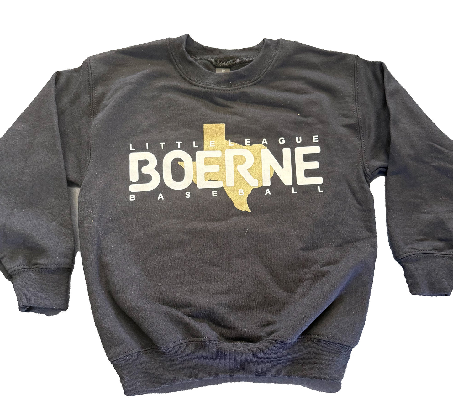 Texas Baseball Long-Sleeve Sweatshirt (Black)