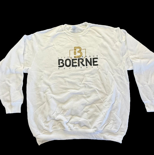 Homeplate Softball Long-Sleeve Sweatshirt (White)
