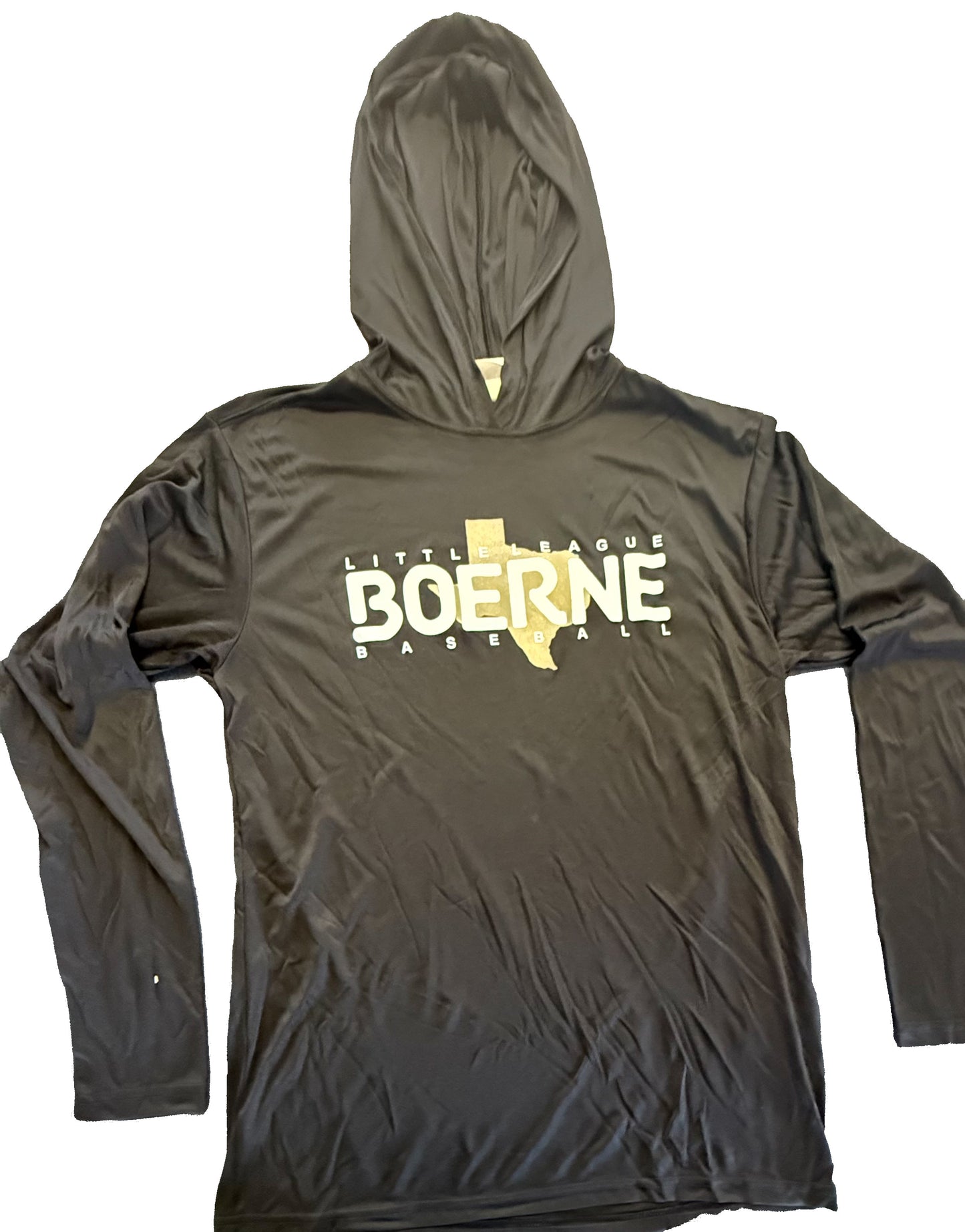 Baseball Long-Sleeve Performance Hoodie (Black)