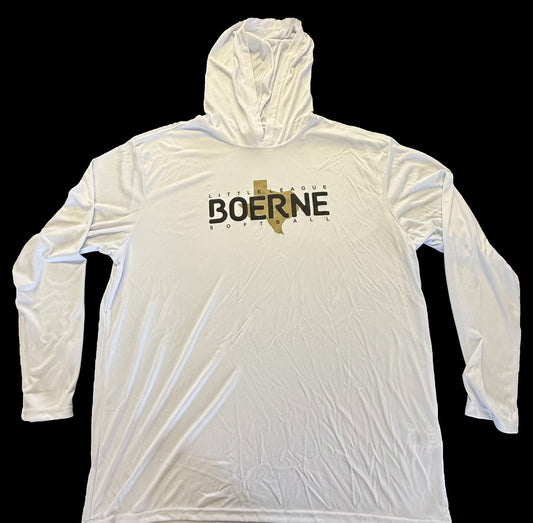 Softball Long-Sleeve Performance Hoodie (White)
