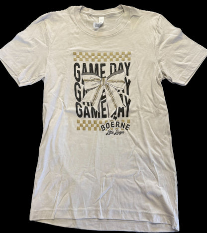 Baseball Game Day Bow Shirt