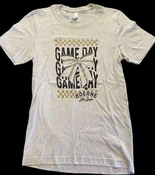 Baseball Game Day Bow Shirt