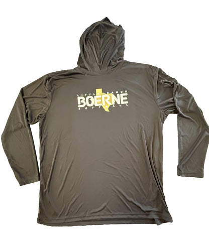 Softball Long-Sleeve Performance Hoodie (Black)