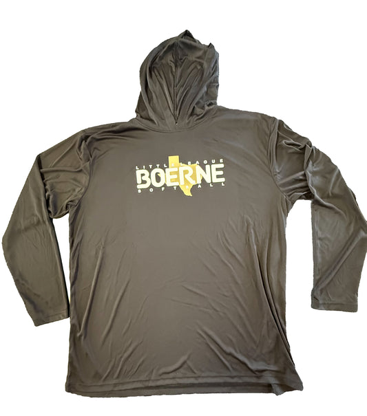 Softball Long-Sleeve Performance Hoodie (Black)