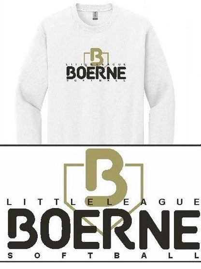 Homeplate Softball Long-Sleeve Sweatshirt (White)