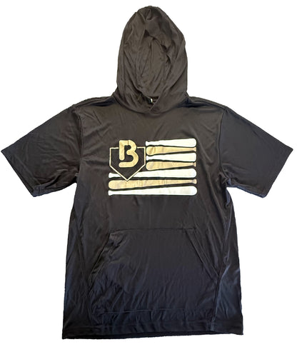 Baseball/Bat Flag Shirt (Black)