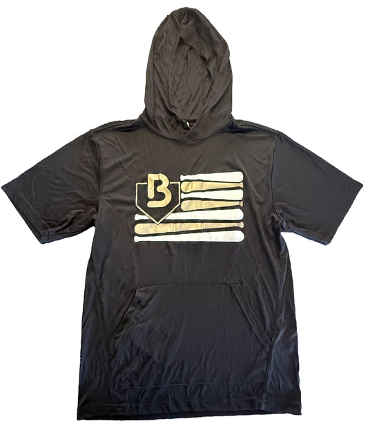 Baseball/Bat Flag Shirt (Black)
