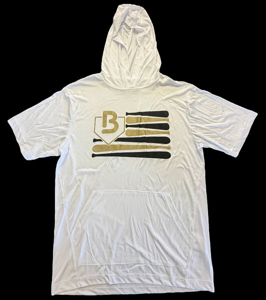 Baseball/Bat Flag Shirt (White)